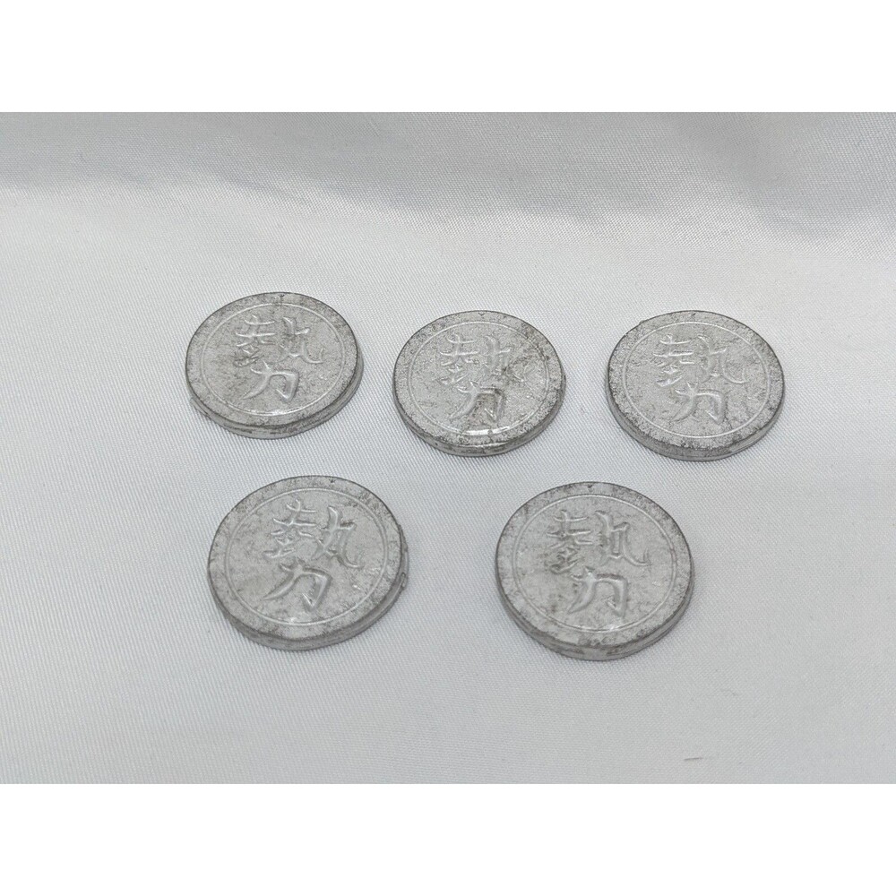 Lot Of (5) Iron Lords The Realms Of Arkonis Chinese Power 1" Metal Bases/tokens